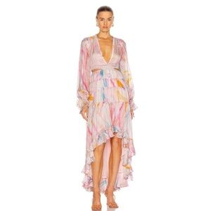 Rococo Sand Elegant Multicolor Women's Dress